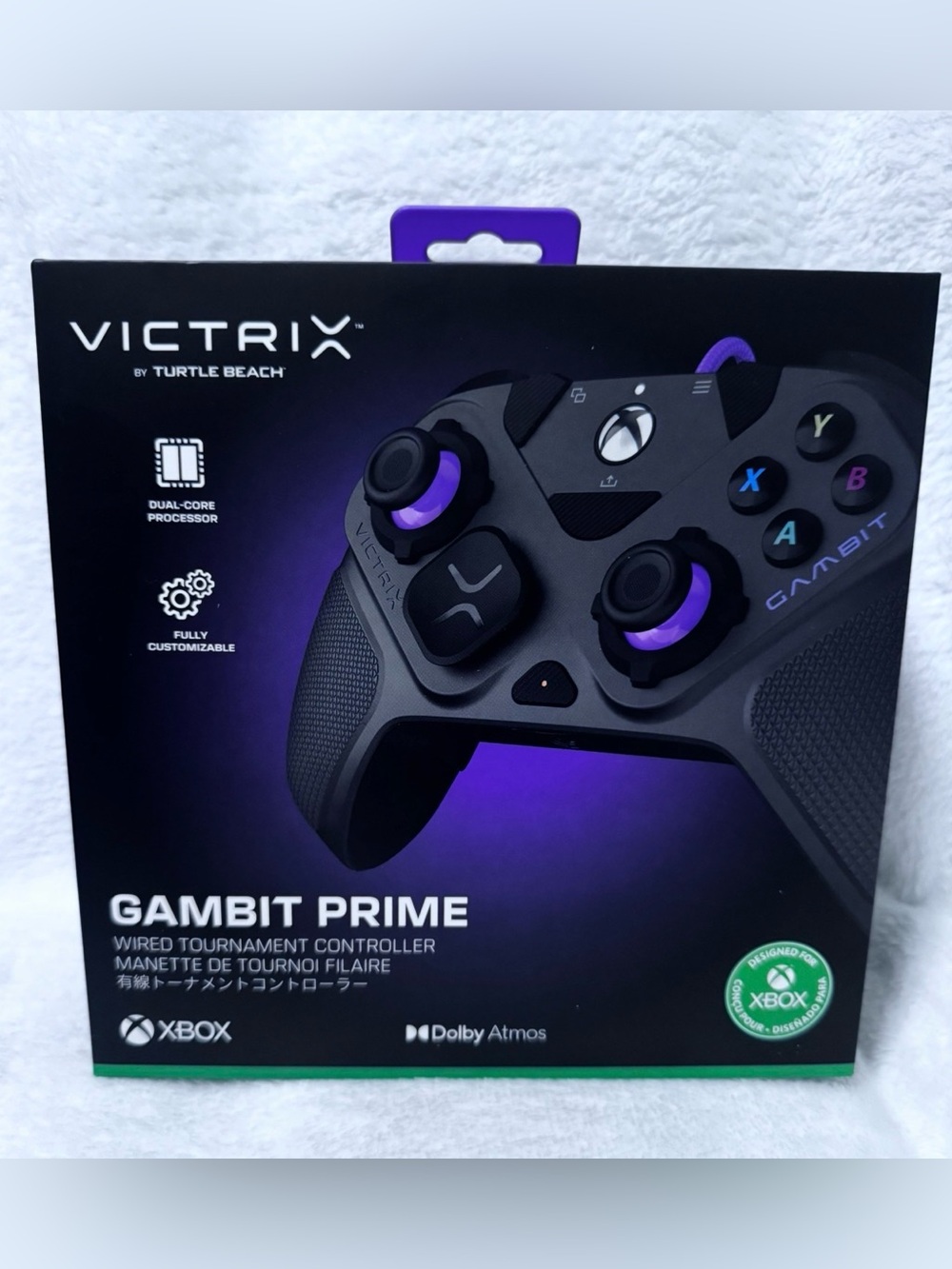 Victrix Gambit Prime Wired Controller - Black and Purple
